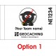 Personalised Geocaching Team Flags "Groundspeak approved" (1.4 x 0.8m)